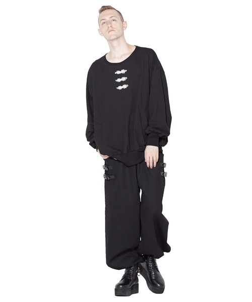 「ankoROCK」 長袖Tシャツ ONE SIZE ブラック メンズ_画像5