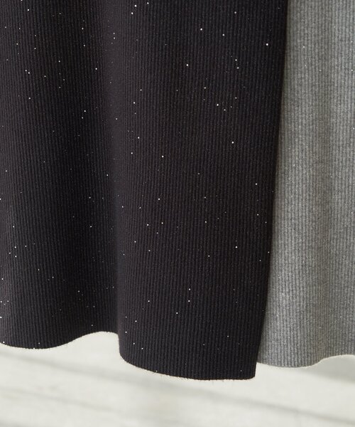 「Spick & Span」 ニットスカート 36 ブラック レディース_画像3