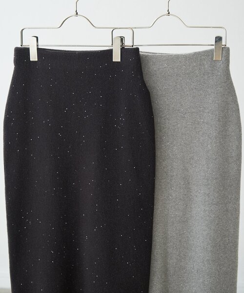「Spick & Span」 ニットスカート 36 ブラック レディース_画像4