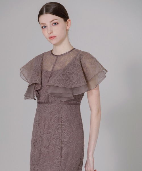 「Leja」 ノースリーブワンピース SMALL パープル レディースの画像