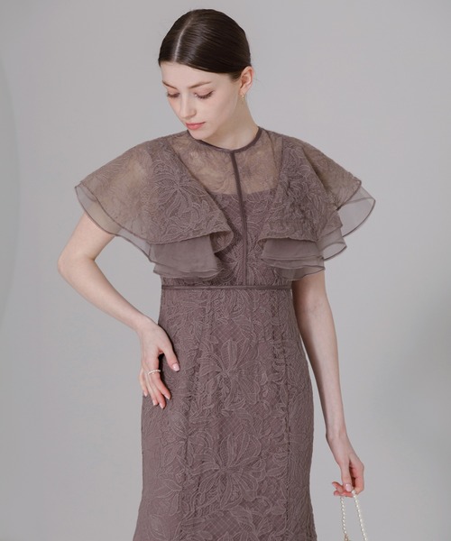 「Leja」 ノースリーブワンピース SMALL パープル レディースの画像