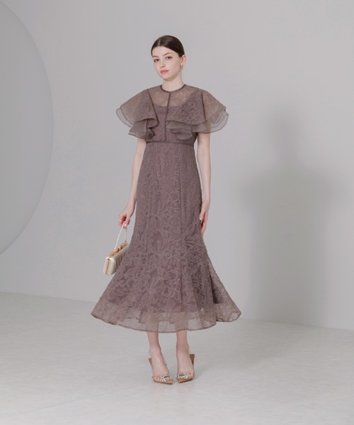 「Leja」 ノースリーブワンピース SMALL パープル レディースの画像