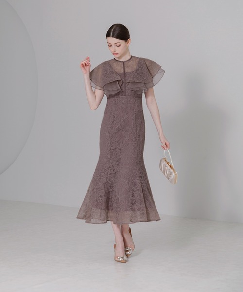 「Leja」 ノースリーブワンピース SMALL パープル レディースの画像