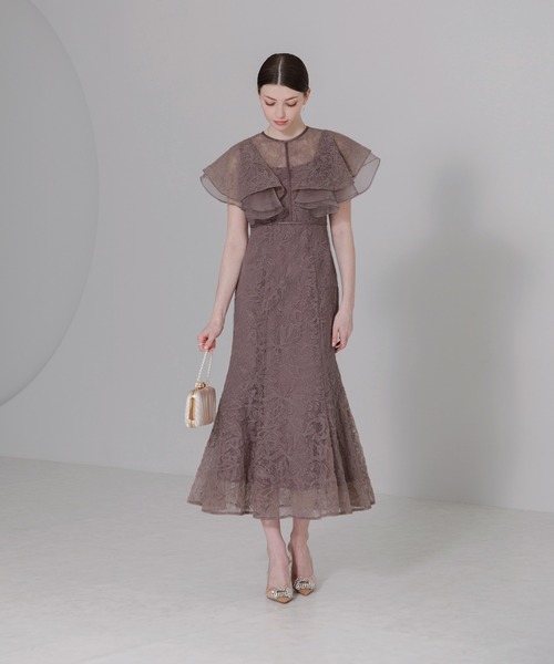 「Leja」 ノースリーブワンピース SMALL パープル レディースの画像