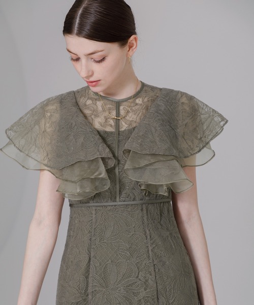 「Leja」 ノースリーブワンピース SMALL パープル レディースの画像