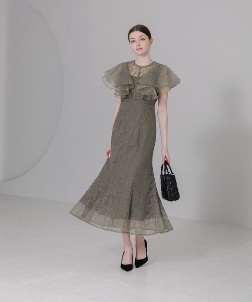 「Leja」 ノースリーブワンピース SMALL パープル レディースの画像