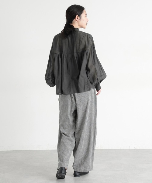 ブラウス シャツ 「natural by clip」エンブロイダリーブラウス レディースの画像