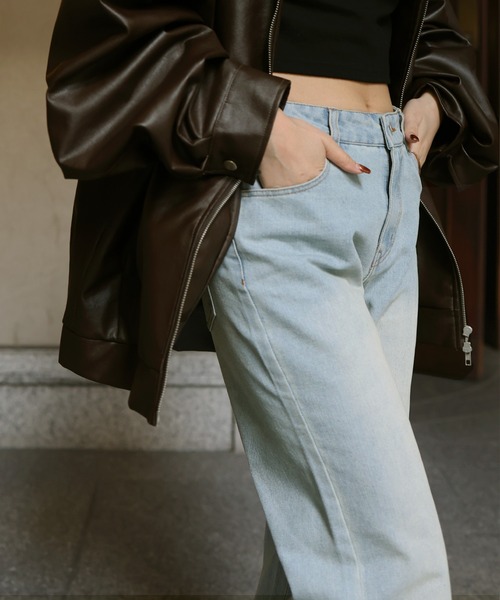 「Mili affinity」 デニムパンツ M size ブラック レディース_画像2