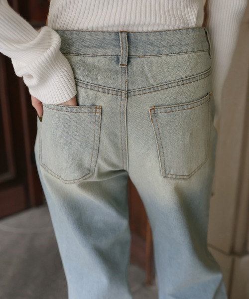 「Mili affinity」 デニムパンツ M size ブラック レディース_画像3