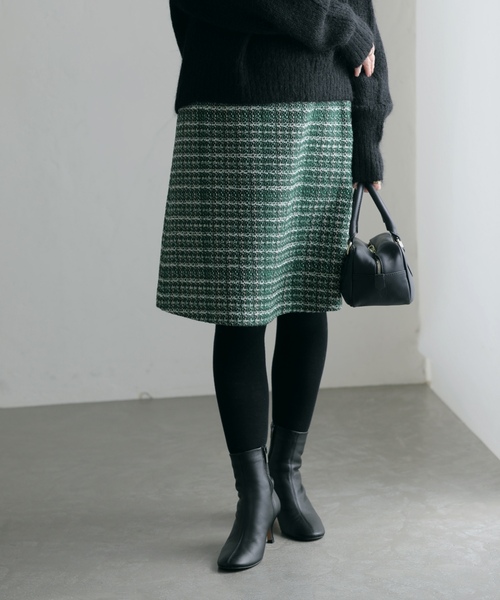 「La TOTALITE」 スカート 36 ネイビー レディース_画像2