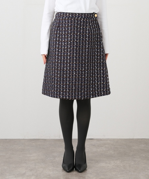 「La TOTALITE」 スカート 36 ネイビー レディース_画像8