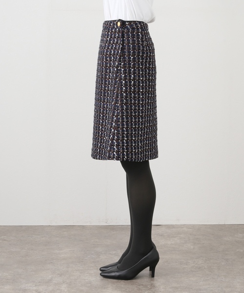 「La TOTALITE」 スカート 36 ネイビー レディース_画像9