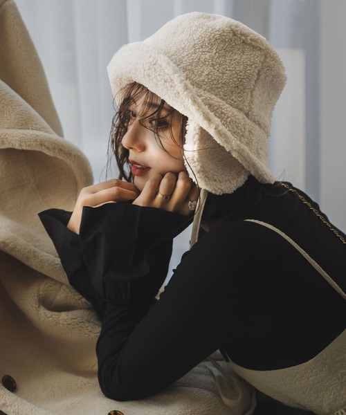 「rectangle」 ハット FREE ブラック レディース_画像5