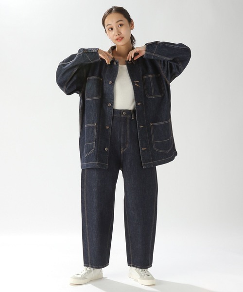 niko and…（ニコアンド） デニムジャケット FREE ブルー レディース