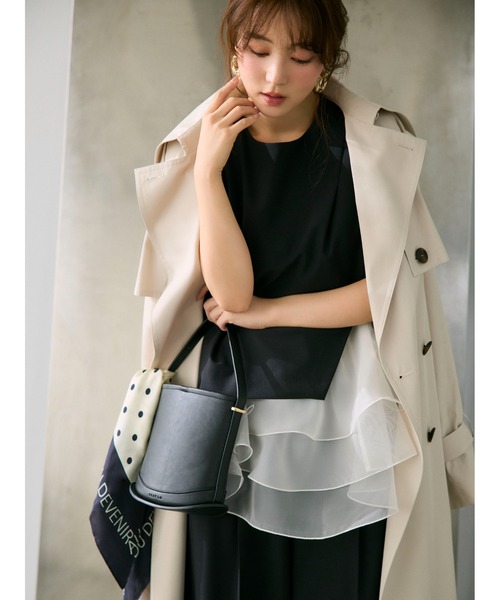 本日限定【美品】FRAY I.Dミニバッグ　カゴバッグ FRAY I.D（フレイ・アイディー） ハンドバッグ カーブラインミニ