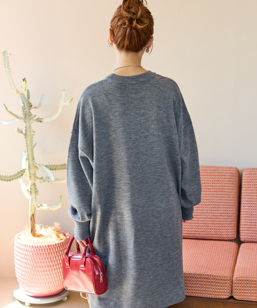 「FREAK'S STORE」 ニットワンピース フリ- ダークブラウン レディース_画像6