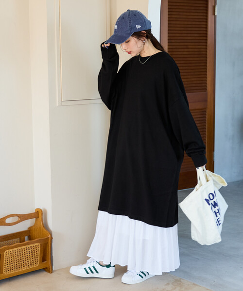 「FREAK'S STORE」 ニットワンピース フリ- ダークブラウン レディース_画像9