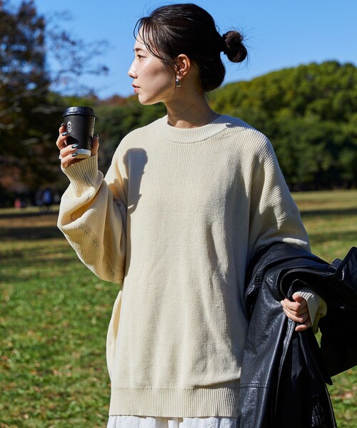 「FREAK'S STORE」 長袖ニット 0 ブラック メンズ_画像3