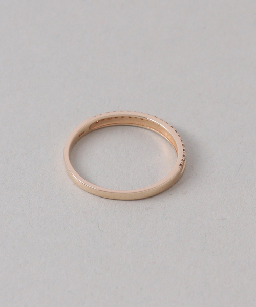 Lilas 指輪 リング ダブルラインダイヤリング K10 レディース