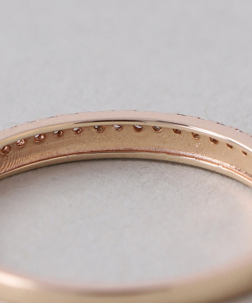 Lilas 指輪 リング ダブルラインダイヤリング K10 レディース