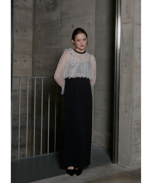 ★新品タグ付き★リルアーPearl blouse set dress 結婚式 LE'RURE ドレス Pearl blouse set dress : ZOZOTOWN Yahoo!店 - 通販