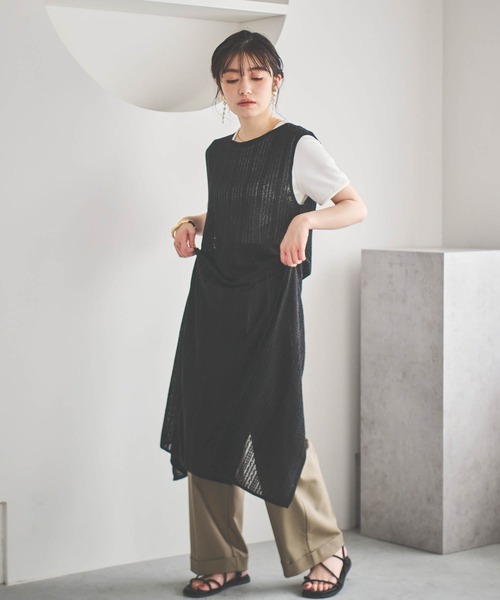 「mil」 カーディガン X-SMALL キャメル レディース_画像3