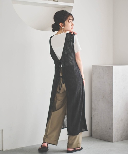 「mil」 カーディガン X-SMALL キャメル レディース_画像6