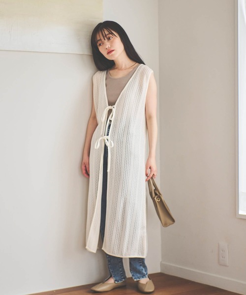 「mil」 カーディガン X-SMALL キャメル レディース_画像8