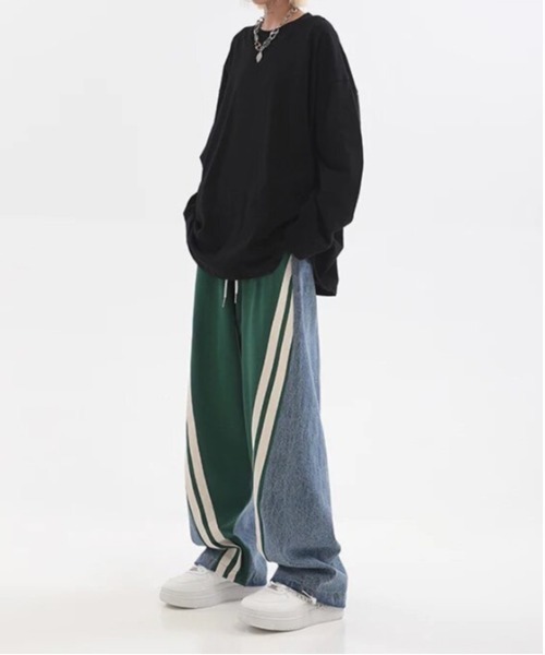 「BARELY BLUE」 イージーパンツ S ブラック レディース_画像2