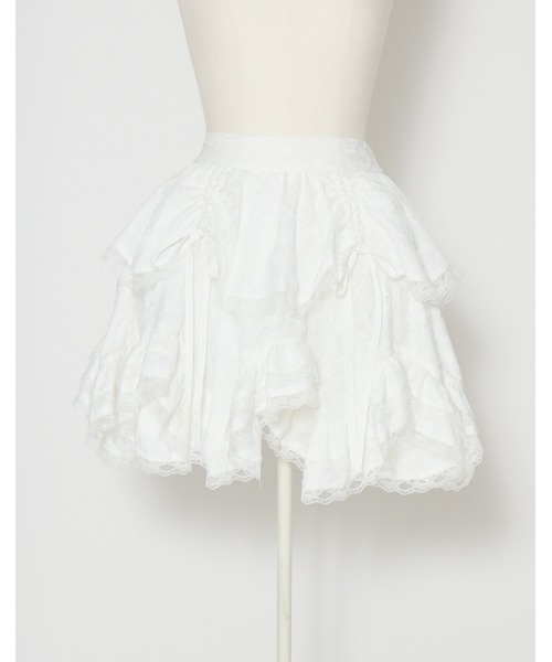 Fiorforte スカート ruffle race skirt : ZOZOTOWN Yahoo!店 - 通販