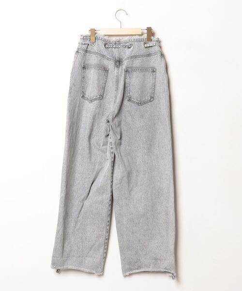 「musubore」 デニムパンツ FREE グレー レディース_画像2
