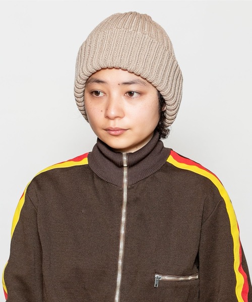 極美品♡カシラ　CA4LA ポンポン ベージュ　ニット帽　ビーニー　アイボリー CA4LA（ニット帽/ビーニー）のフリマアイテム一覧