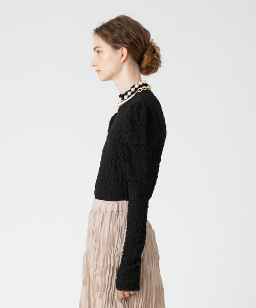 「LOULOU WILLOUGHBY」 長袖カットソー 2 ピンクベージュ レディース_画像9