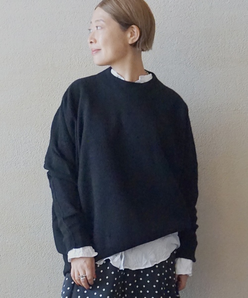 「JOURNAL STANDARD LUXE」 長袖ニット FREE オレンジ レディース_画像3