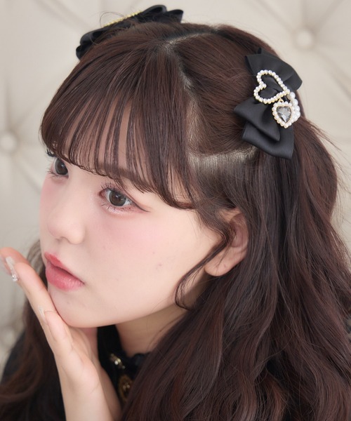 Sweet POPハートドットリボンクリップ 商品詳細ページ