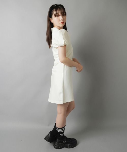 新品⛳️アディダス S 上下 パンチング セットアップ 半袖ポロ×フリル ワンピ風 adidas（アディダス） ワンピース 半袖 「adidas/アディダス