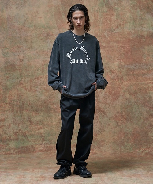 「MSML」 長袖Tシャツ L ブラック メンズ_画像8