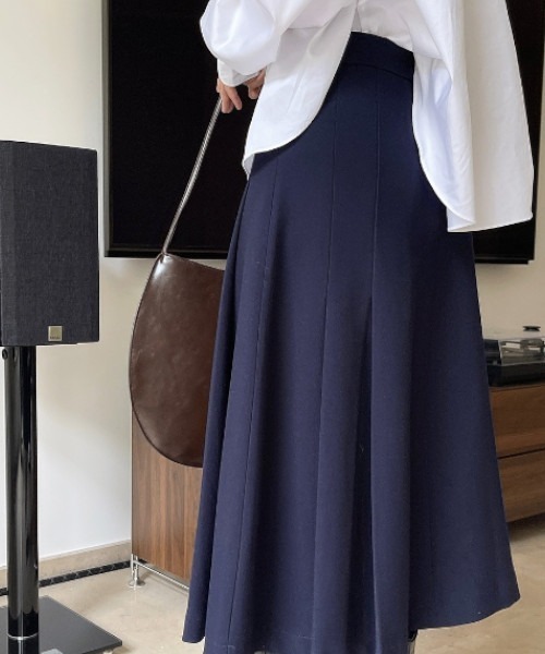 「chuclla」 スカート S ネイビー レディースの画像