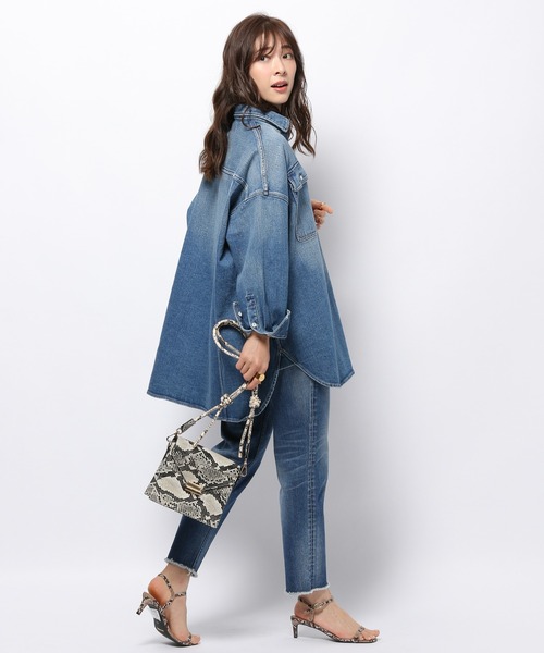 「Healthy denim」 デニムパンツ 24 グレー レディース_画像5