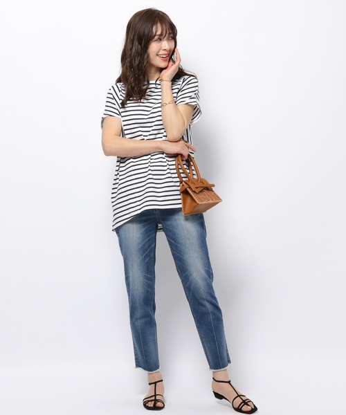 「Healthy denim」 デニムパンツ 24 グレー レディース_画像9