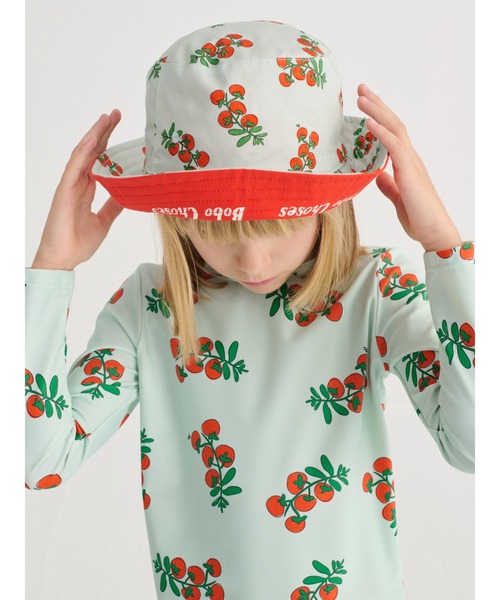 帽子 ハット Juicy Tomatoes all over reversible hat キッズ 子供 男の子 女の子の画像