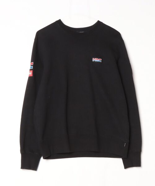 sayakaSupreme ブラック スウェット Mサイズ ワンポイント Supreme（シュプリーム） ワンポイントスウェットカットソー S