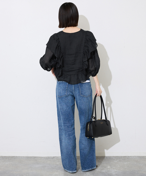 IENA ラミーフリルブラウス SLOBE IENA｜ラミーフリルブラウス | Rakuten Fashion(楽天