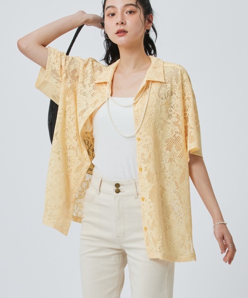 ブラウス シャツ 「adidas×アルペン限定モデル」アディダス adidas W LACE SS SHIRTS AP レディースの画像
