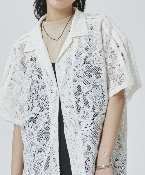 ブラウス シャツ 「adidas×アルペン限定モデル」アディダス adidas W LACE SS SHIRTS AP レディースの画像
