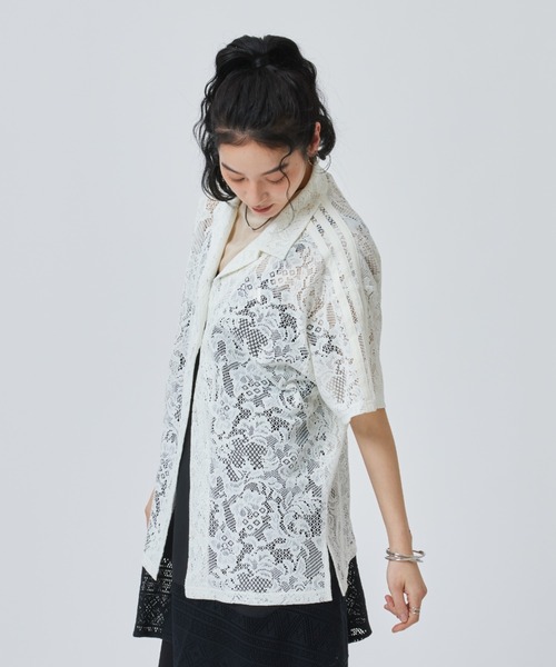 ブラウス シャツ 「adidas×アルペン限定モデル」アディダス adidas W LACE SS SHIRTS AP レディースの画像