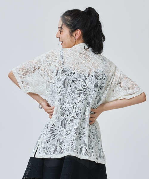 ブラウス シャツ 「adidas×アルペン限定モデル」アディダス adidas W LACE SS SHIRTS AP レディースの画像
