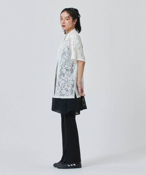 ブラウス シャツ 「adidas×アルペン限定モデル」アディダス adidas W LACE SS SHIRTS AP レディースの画像