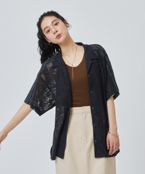 ブラウス シャツ 「adidas×アルペン限定モデル」アディダス adidas W LACE SS SHIRTS AP レディースの画像