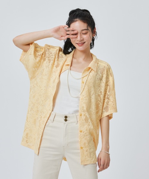 ブラウス シャツ 「adidas×アルペン限定モデル」アディダス adidas W LACE SS SHIRTS AP レディースの画像